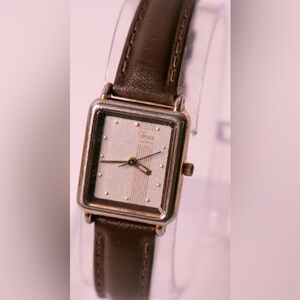 1990s Rectangular Ladies Timex BA Cell 66 T Quartz Watch